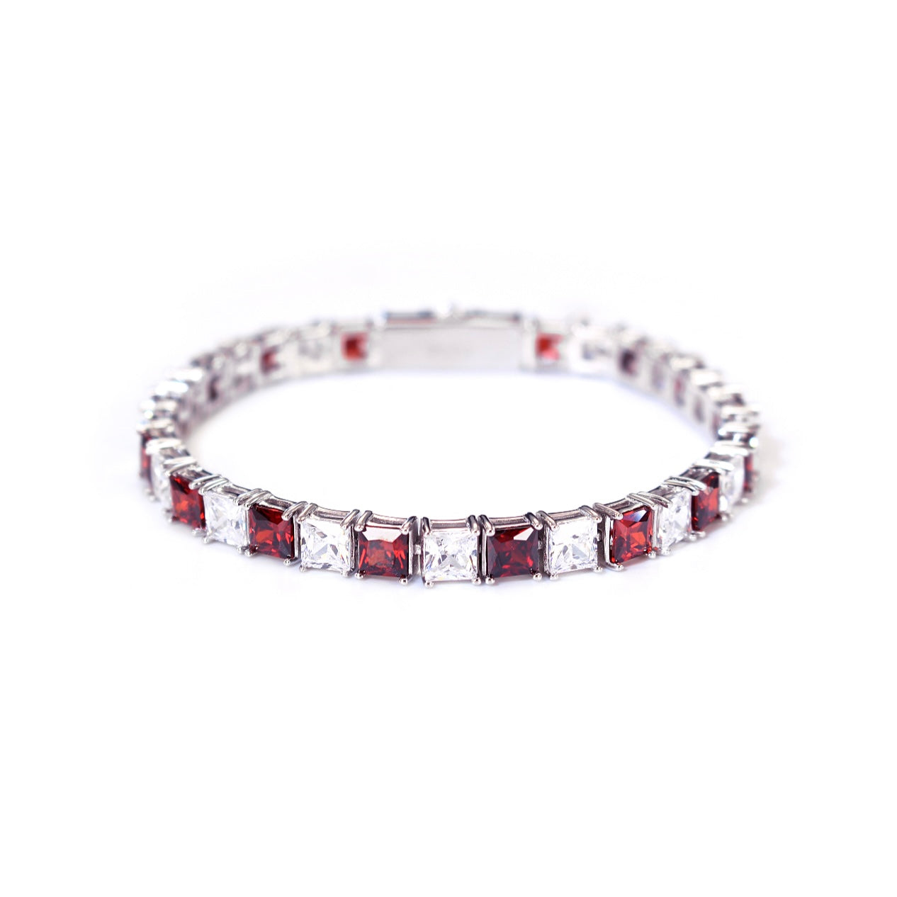 PRINCESS CUT ROYAL BLUE TENNIS BRACELET