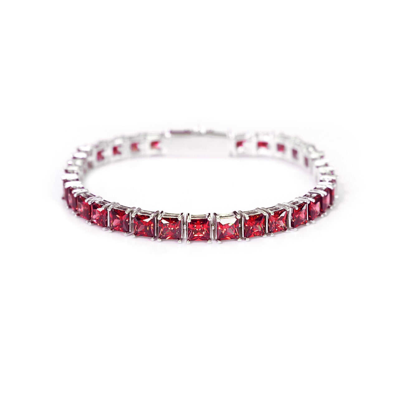 PRINCESS CUT ROYAL BLUE TENNIS BRACELET