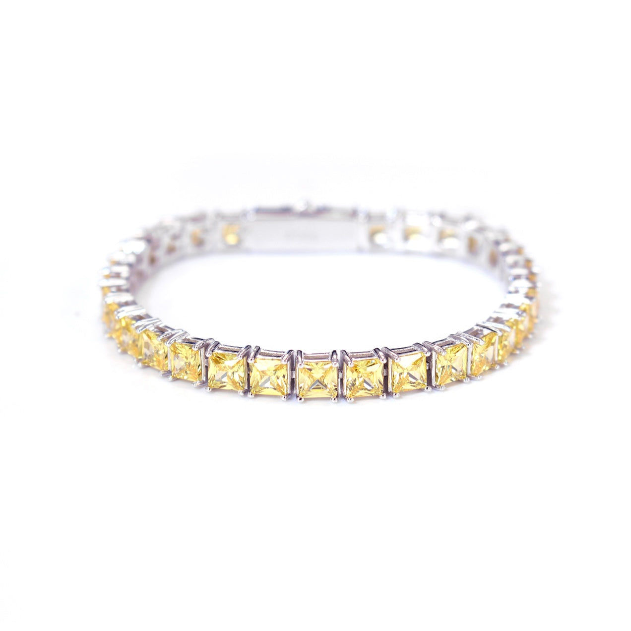 PRINCESS CUT ROYAL BLUE TENNIS BRACELET