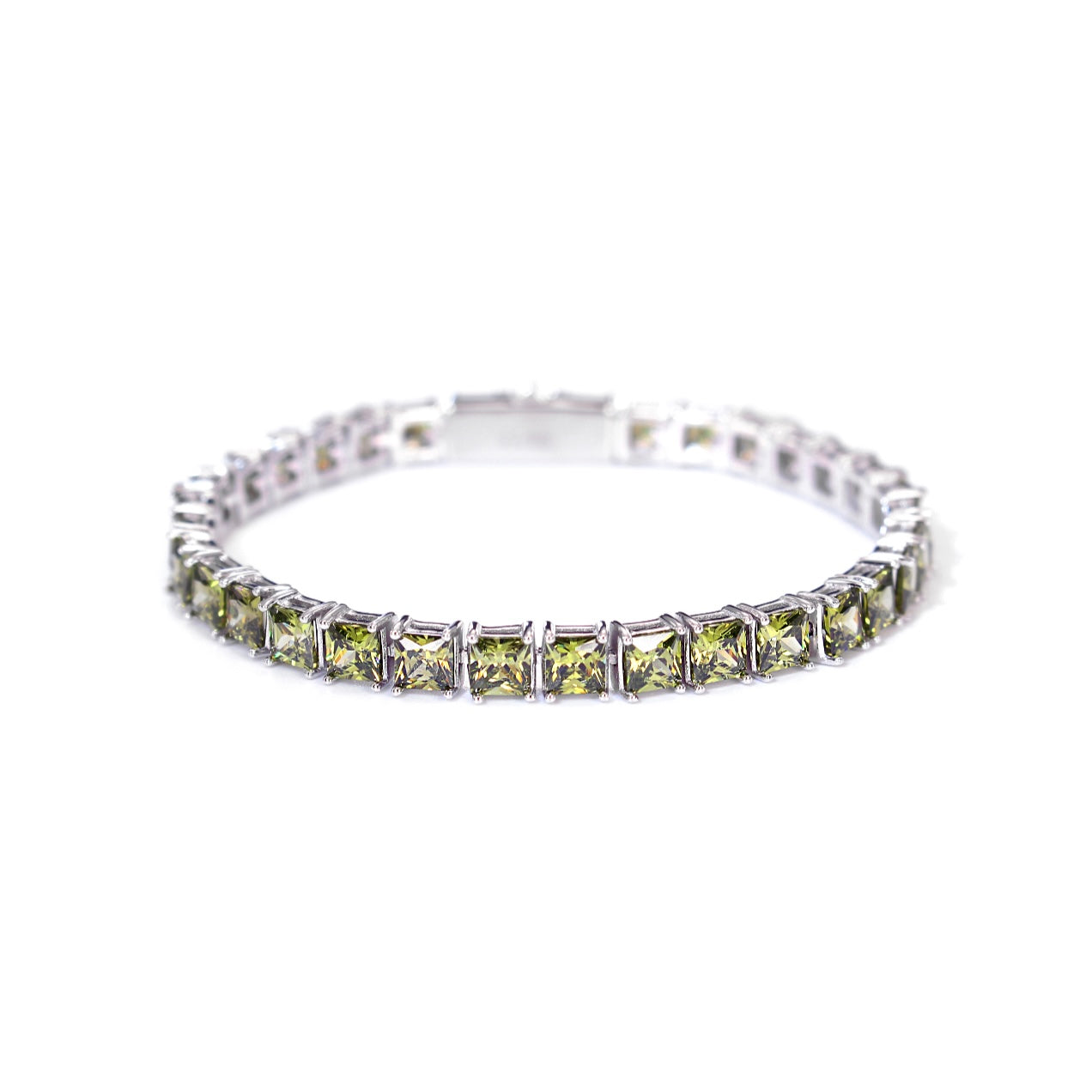 PRINCESS CUT ROYAL BLUE TENNIS BRACELET