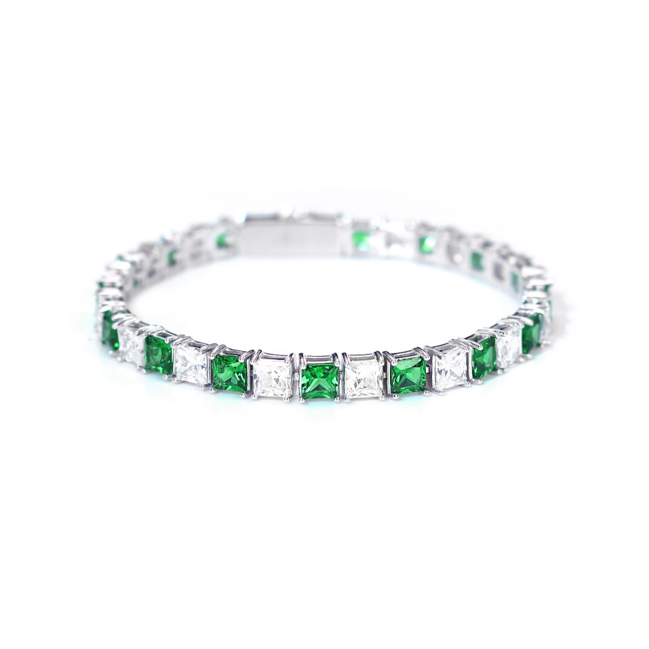 PRINCESS CUT ROYAL BLUE TENNIS BRACELET