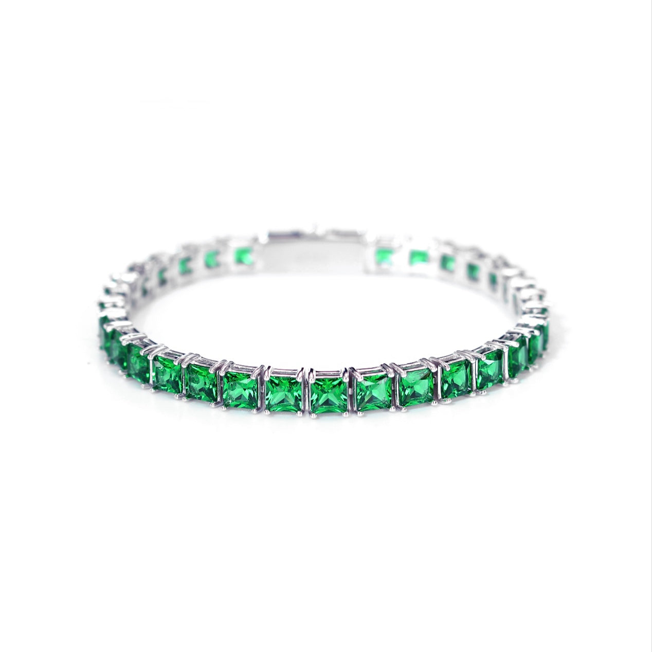 PRINCESS CUT ROYAL BLUE TENNIS BRACELET
