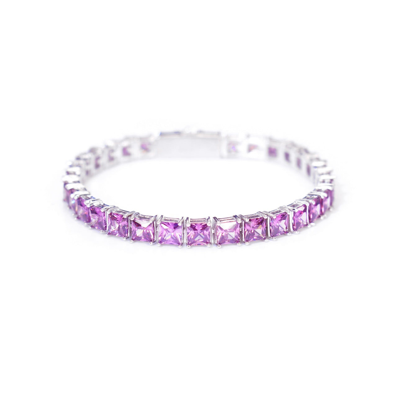PRINCESS CUT ROYAL BLUE TENNIS BRACELET